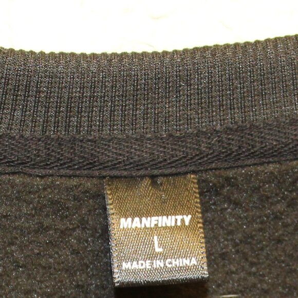Manfinity Men's Sweater Large Black Plaid Teddy Bear Graphic - Picture 7 of 10